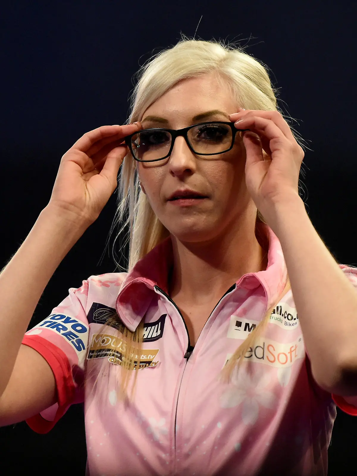 LONDON, ENGLAND - DECEMBER 19: Fallon Sherrock of England during Day Five of the 2021/22 PDC William Hill World Darts Championship at Alexandra Palace on December 19, 2021 in London, England. (Photo by Tom Dulat/Getty Images)