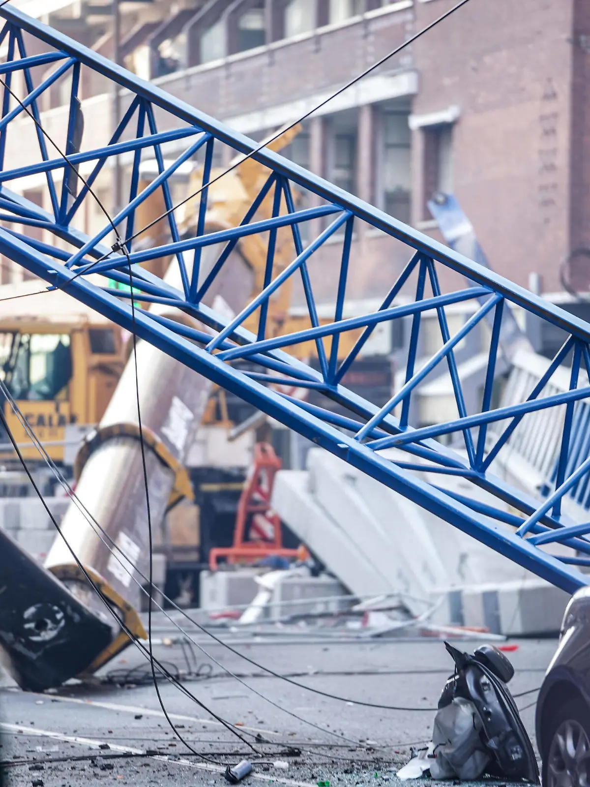  December 18, 2021, Turin, Italy: Two workers died due to the collapse of a crane in Turin, 18 December 2021. ANSA/JESSICA PASQUALON Turin Italy - ZUMAa110 20211218_zaf_a110_001 Copyright: xJessicaxPasqualonx