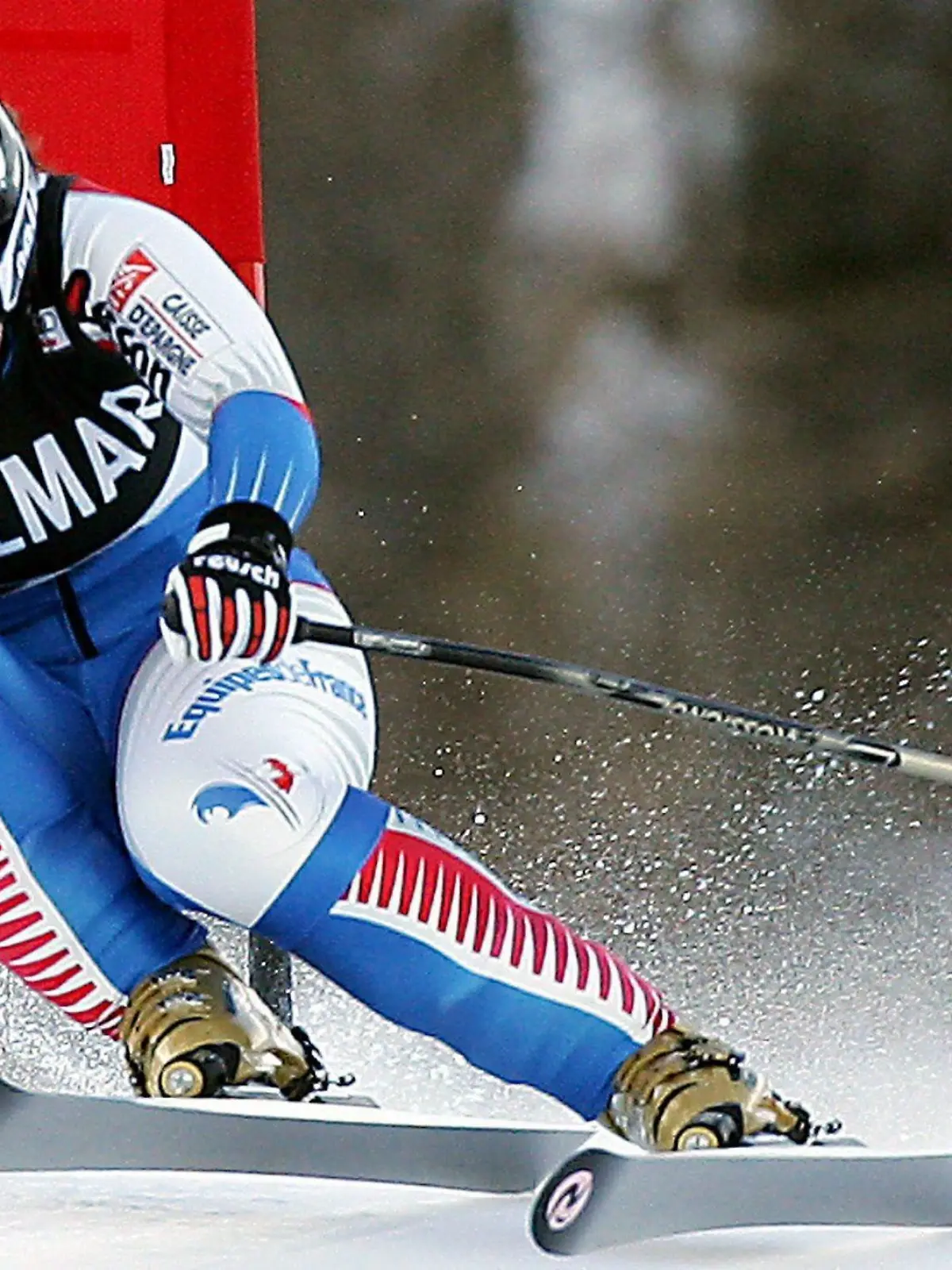 Die Französin Carole Montillet-Carles fährt am 07.01.2005 im italienischen Santa Caterina auf der Piste "Deborah Compagnoni" beim Abfahrt-Weltcup auf Platz 3 der Konkurrenz. +++(c) dpa - Report+++