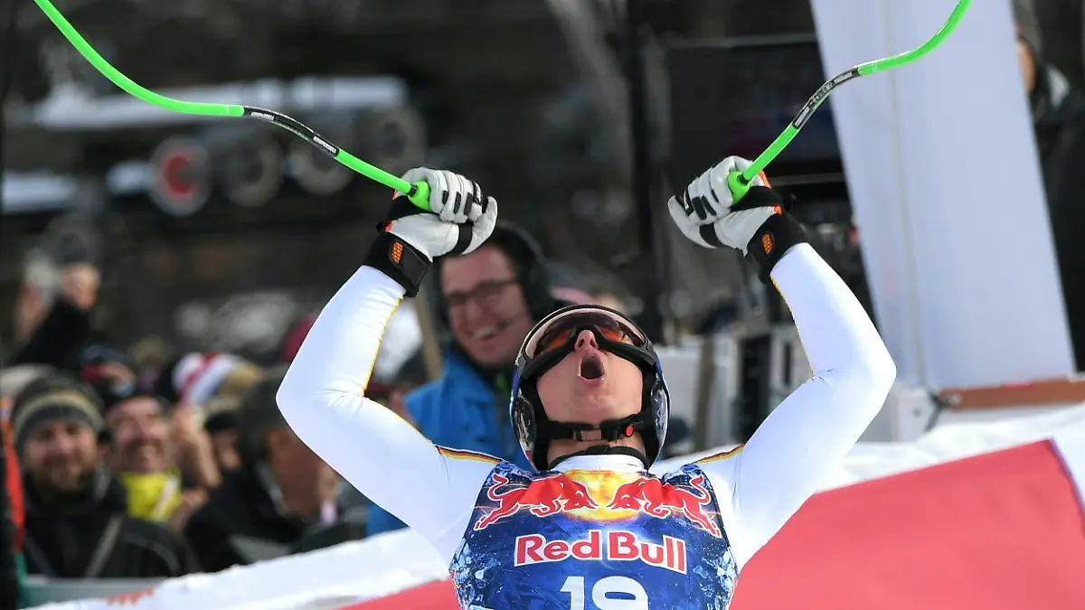 ABD0091_20180120 - KITZBÜHEL - ÖSTERREICH: Thomas Dressen (GER) am Samstag, 20. Jänner 2018, nach seinem Lauf in der Abfahrt der Herren auf der Streif in Kitzbühel. - FOTO: APA/ROLAND SCHLAGER