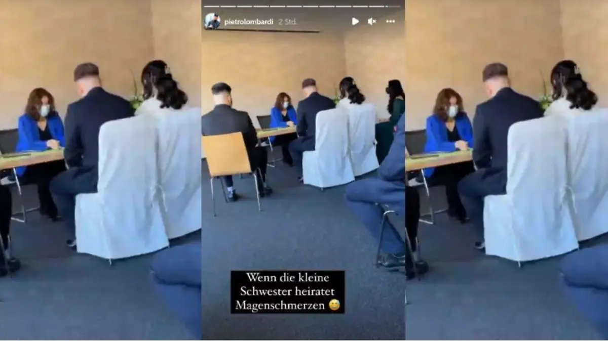 Pietro Lombardis Schwester hat geheiratet.