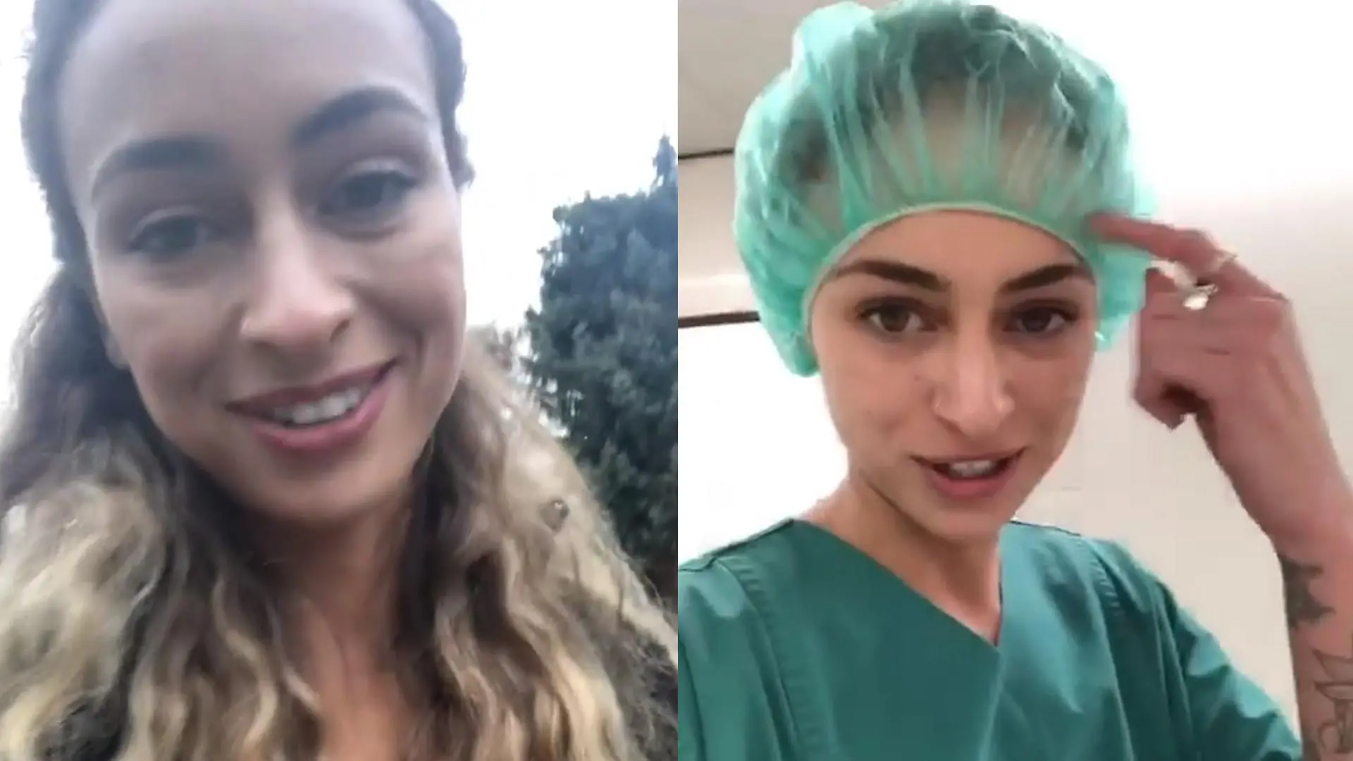 Screenshot von zwei Instagram-Videos