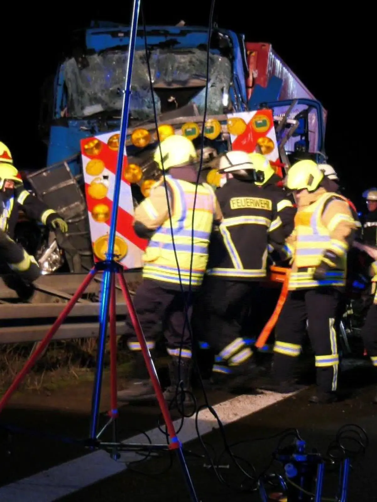 Schwerer Unfall auf der A24