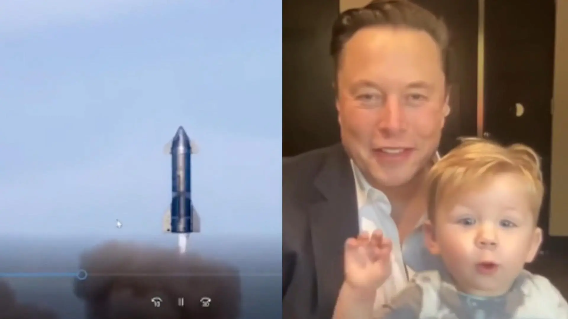 Elons Mini-Musk als Videochat-Star Süßer Gastauftritt