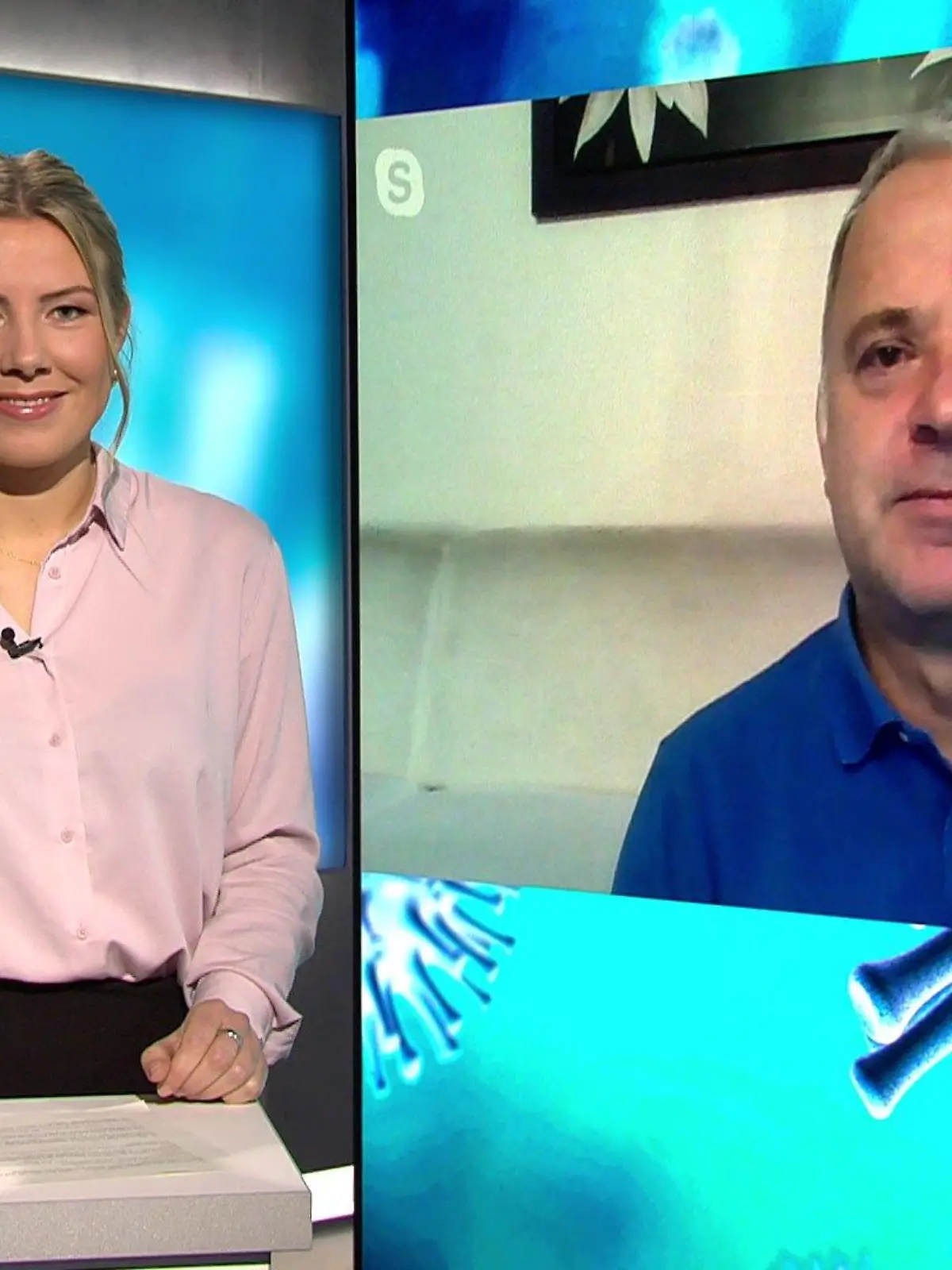 Vivian Bahlmann spricht mit Dr. Martin Stürmer