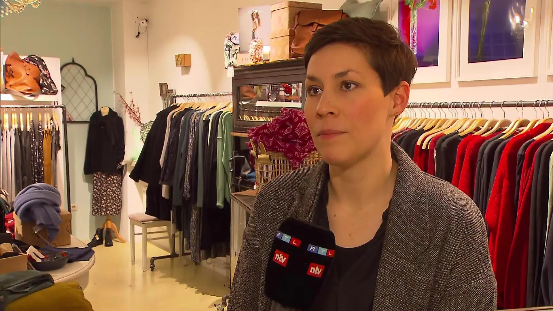 Einzelhändlerin Friederike Findling im RTL-Interview