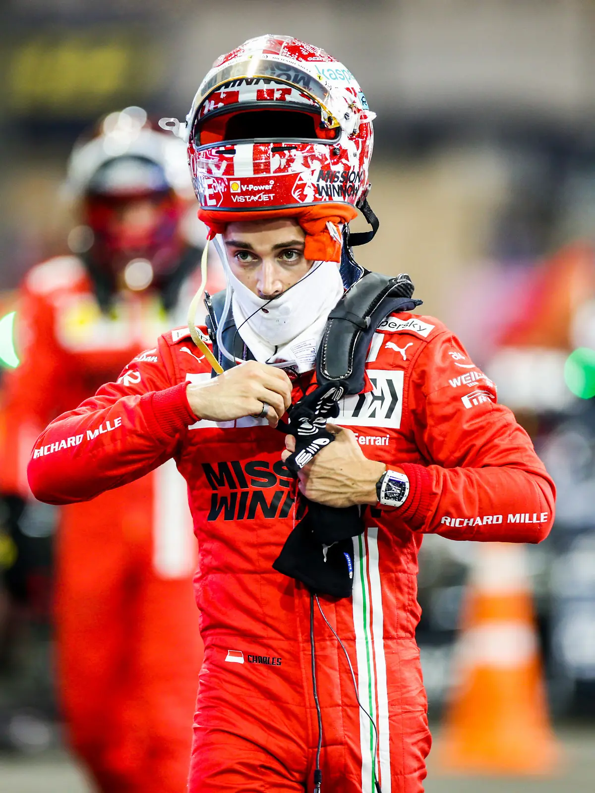 ABU DHABI, UNITED ARAB EMIRATES - DECEMBER 11: Charles Leclerc of Ferrari and France during qualifying ahead of the F1 Grand Prix of Abu Dhabi at Yas Marina Circuit on December 11, 2021 in Abu Dhabi, United Arab Emirates. (Photo by Peter Fox/Getty Images)