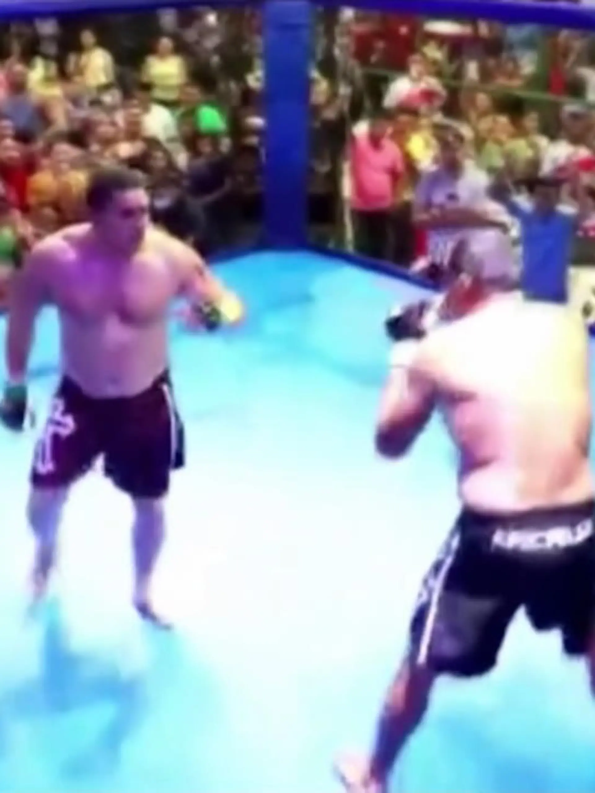 Ein Bürgermeister und ein ehemaliges Stadtratsmitglied haben ihren Streit in einem MMA-Käfig ausgetragen. Hintergrund waren Korruptionsvorwürfe um ein Schwimmbad.