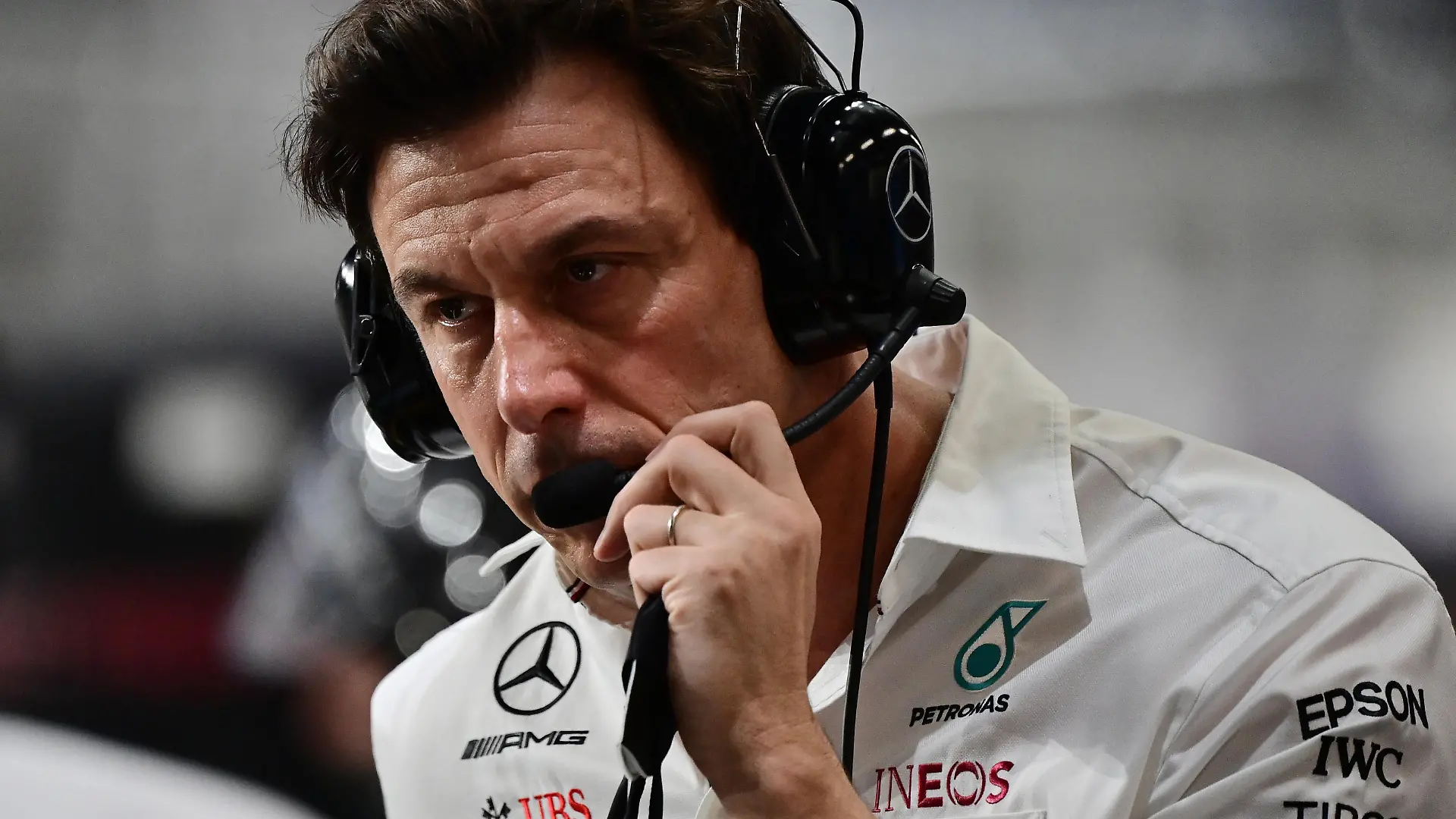Formula One F1- Saudi Arabian Grand Prix - Jeddah Corniche Circuit, Jeddah, Saudi Arabia - December 5, 2021 Mercedes' Team Principal Toto Wolff is seen during the race Pool via REUTERS/Andrej Isakovic