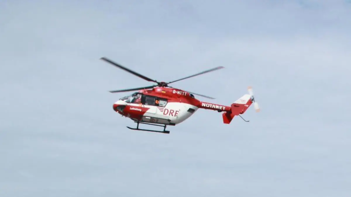 Ein Rettungshubschrauber