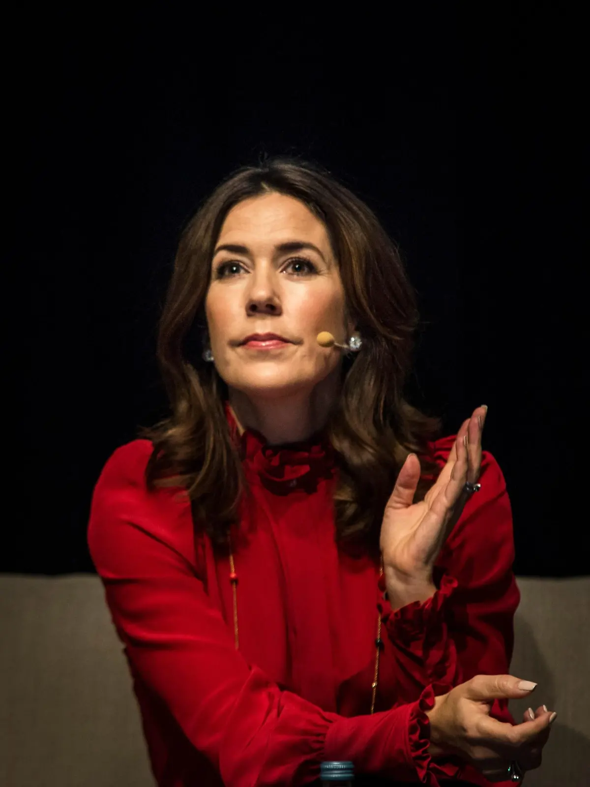 Denmark, Copenhagen - November, 10. 2017. Mary, Crown Princess of Denmark attended the presentation of the book "Childmothers" of UNFPA during the book fair BogForum 2017 at Bella Center in Copenhagen.