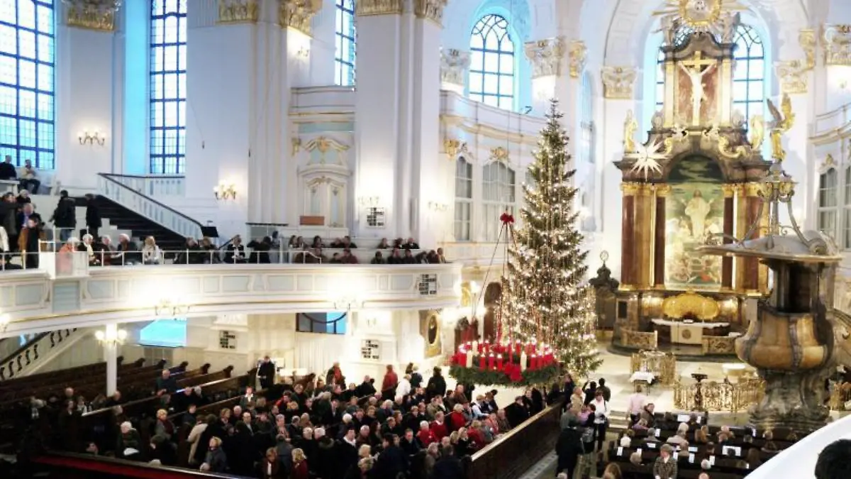Weihnachtsgottesdienst im Hamburger Michel