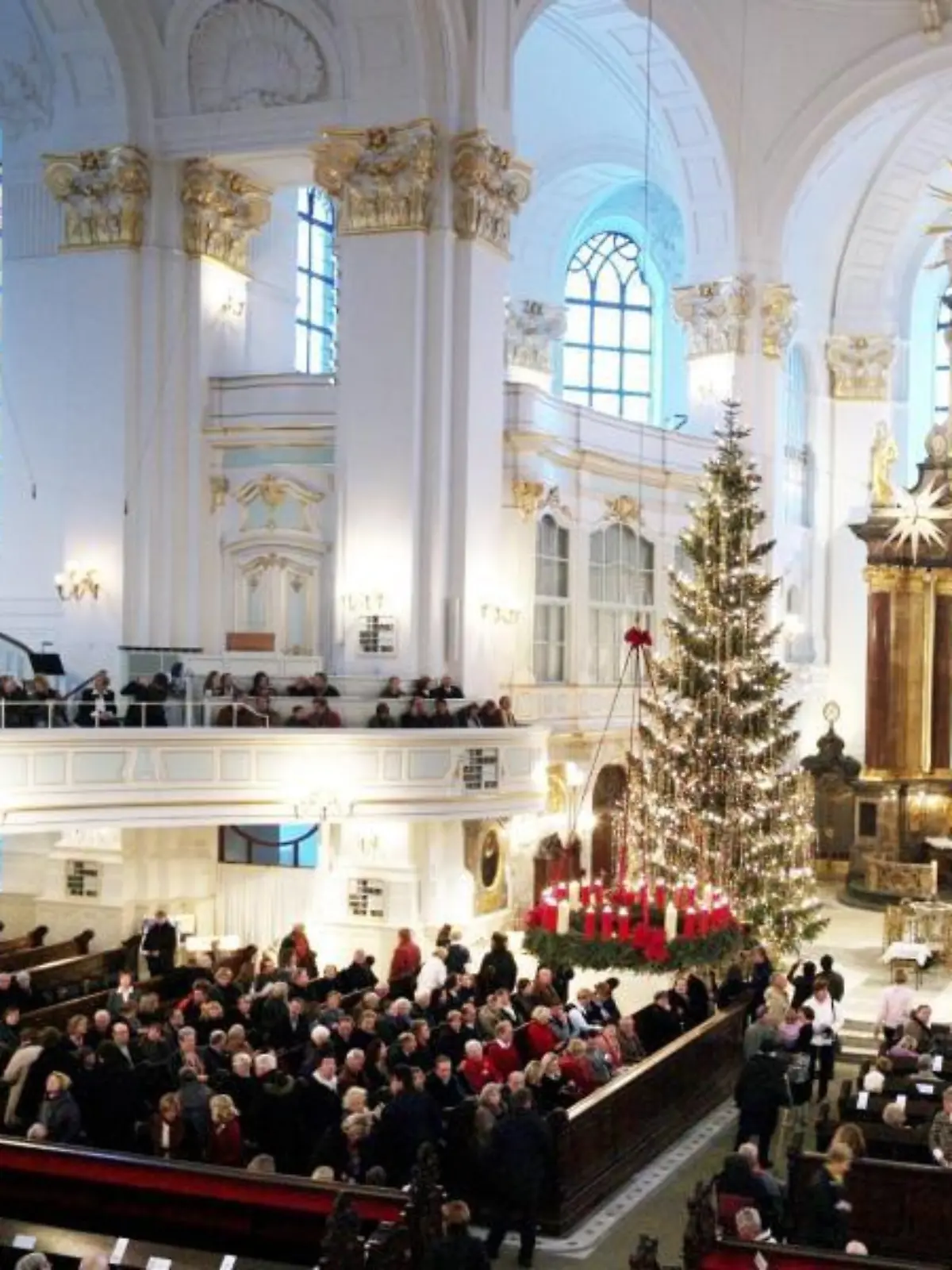 Weihnachtsgottesdienst im Hamburger Michel