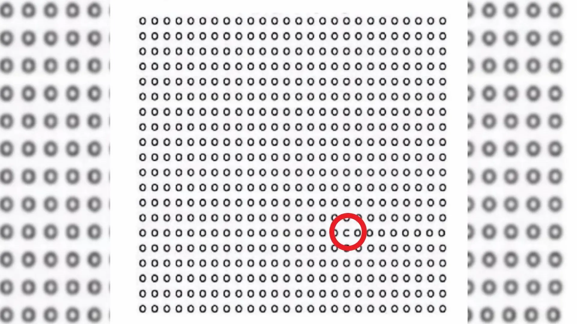 Suchbild Buchstabe C