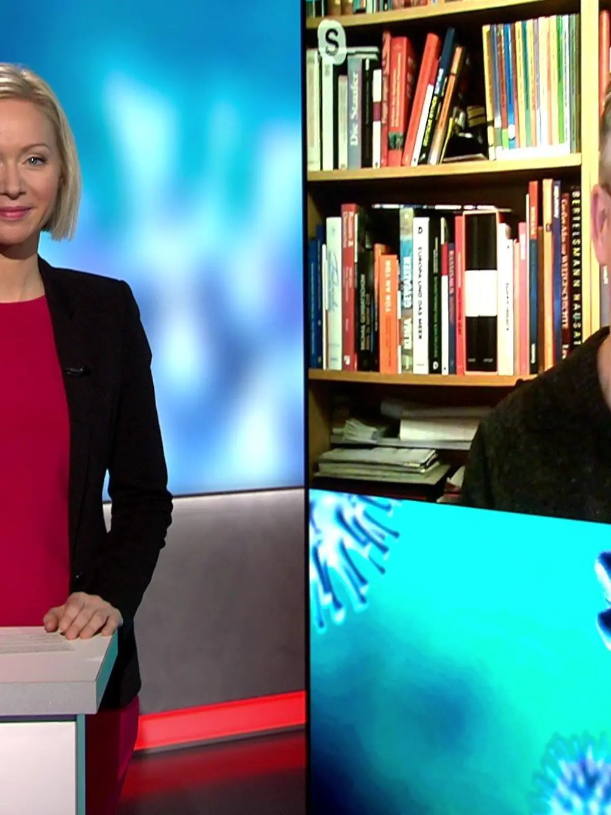 Katrin Neumann spricht mit Prof. Timo Ulrichs