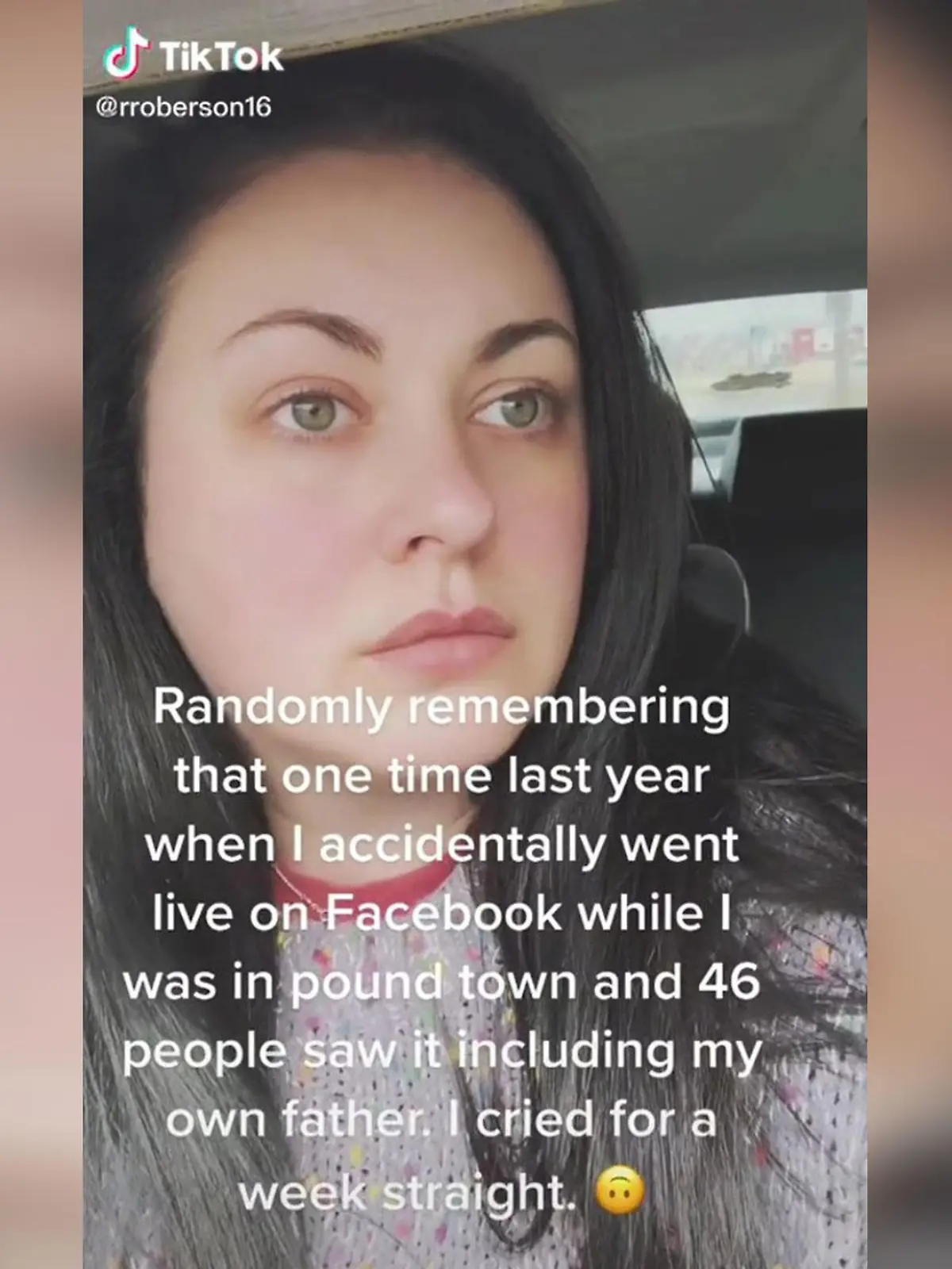 Auf Tiktok teilt "rroberson16" den wohl peinlichsten Moment ihres Lebens.