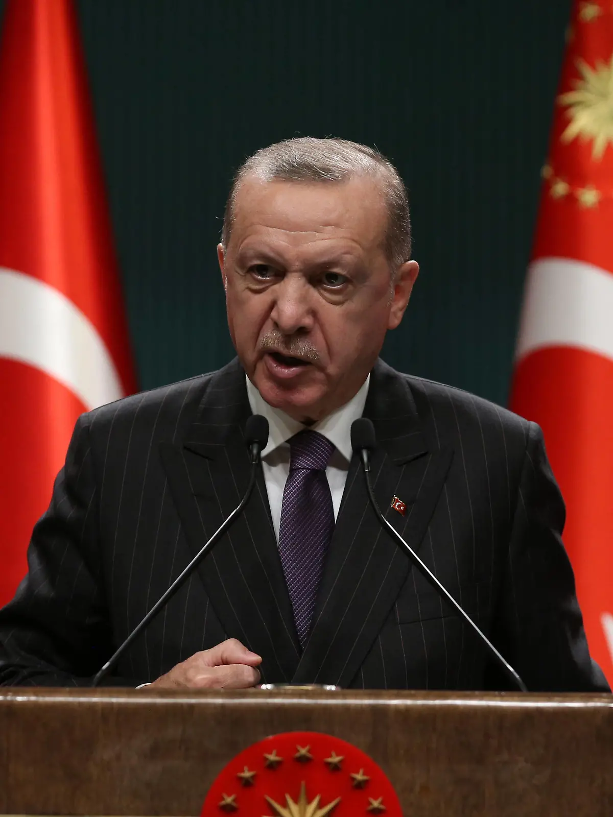  Turkey s President Recep Tayyip Erdogan, makes statements after chairing cabinet meeting in Ankara, Turkey on December 14, 2020.  Copyright: DepoxPhotos 16958835
