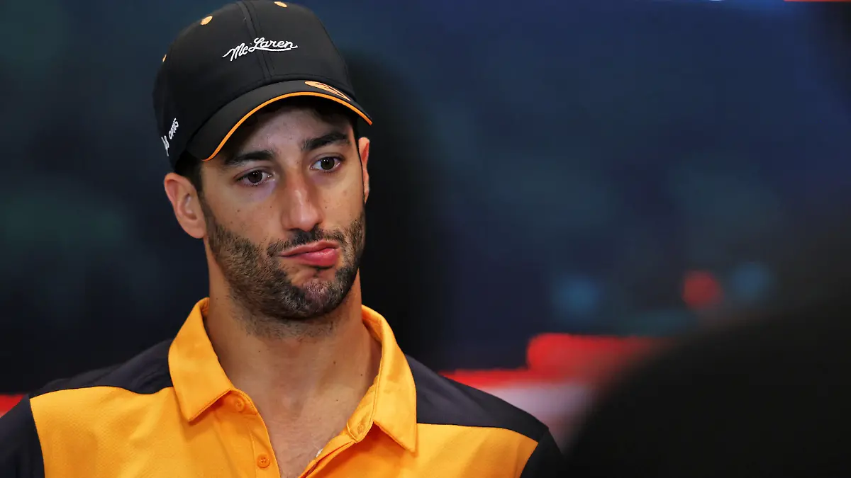 RICCIARDO Daniel aus, McLaren F1 Team MCL36, portrait, press conference, PK, Pressekonferenz during the Formula 1 Grand Prix de Monaco 2022, 7th round of the 2022 FIA Formula One World Championship, WM, Weltmeisterschaft on the Circuit de Monaco, from May 27 to 29, 2022 in Monte-Carlo, Monaco - F1 - MONACO GRAND PRIX 2022 DPPI/Panoramic PUBLICATIONxNOTxINxFRAxITAxBEL MOY20309 