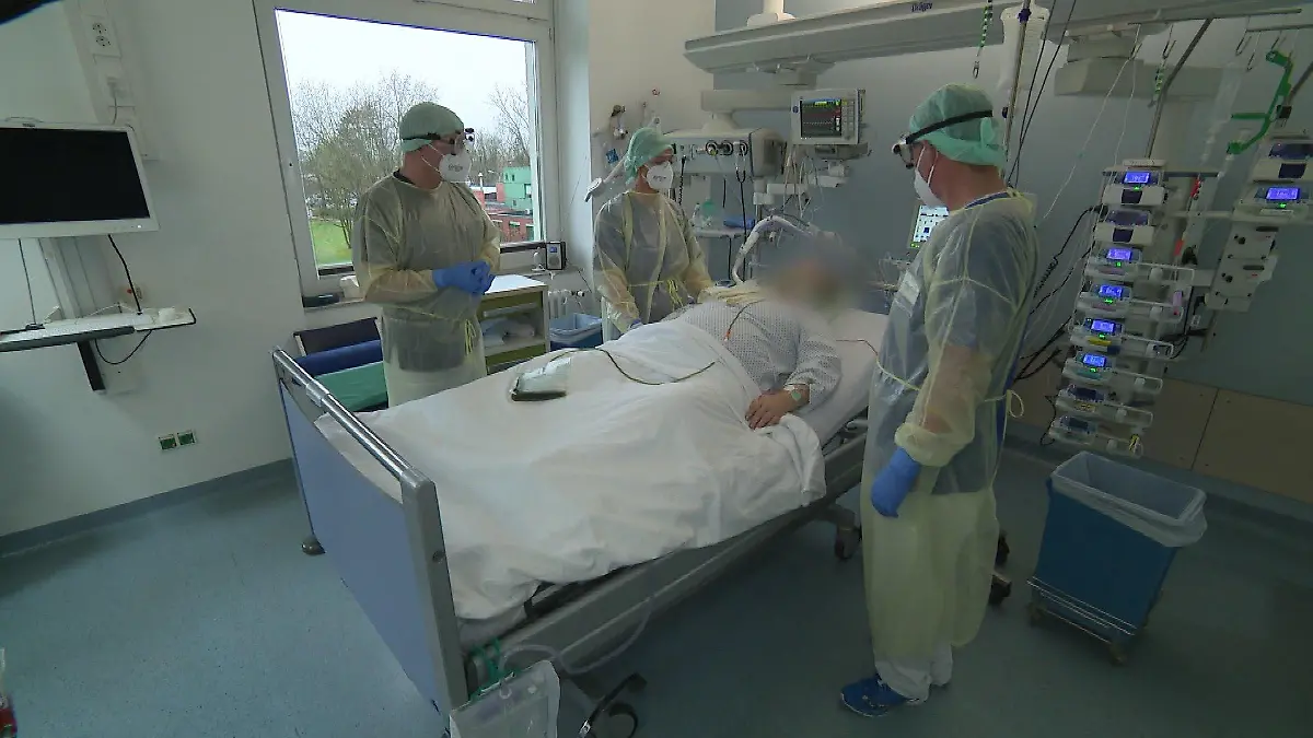 Um die Patientin steht es schlecht.