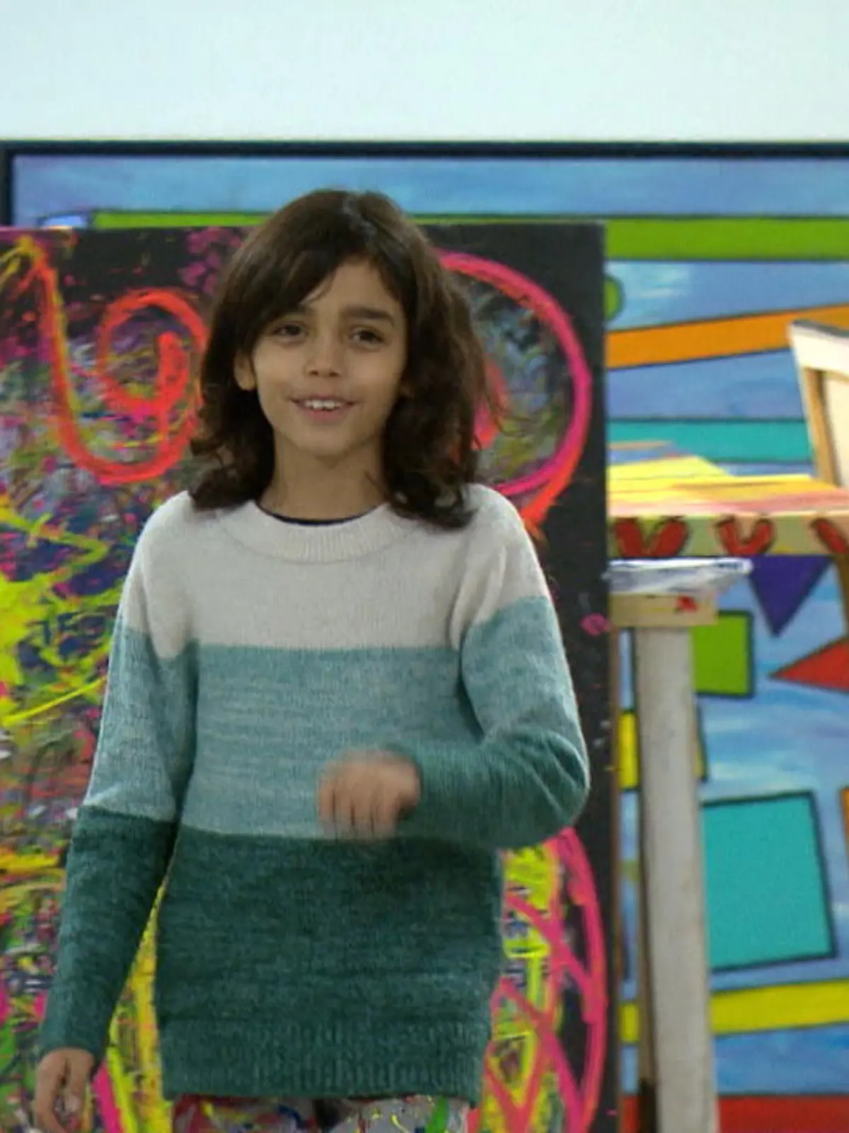 Bild zu: "Mit 9 Jahren eigenes Atelier"