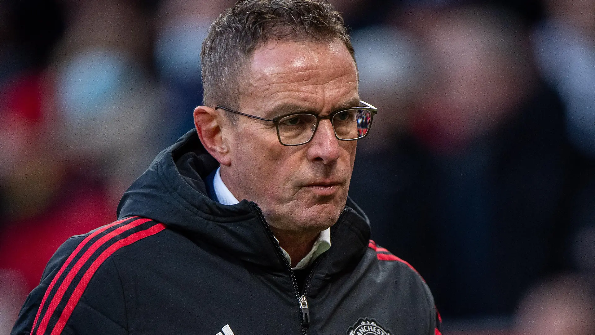 MANCHESTER, ENGLAND - DECEMBER 04: manager Ralf Rangnick of Manchester United during the Premier League match between Manchester United and Crystal Palace at Old Trafford on December 4, 2021 in Manchester, England. Photo MB Media