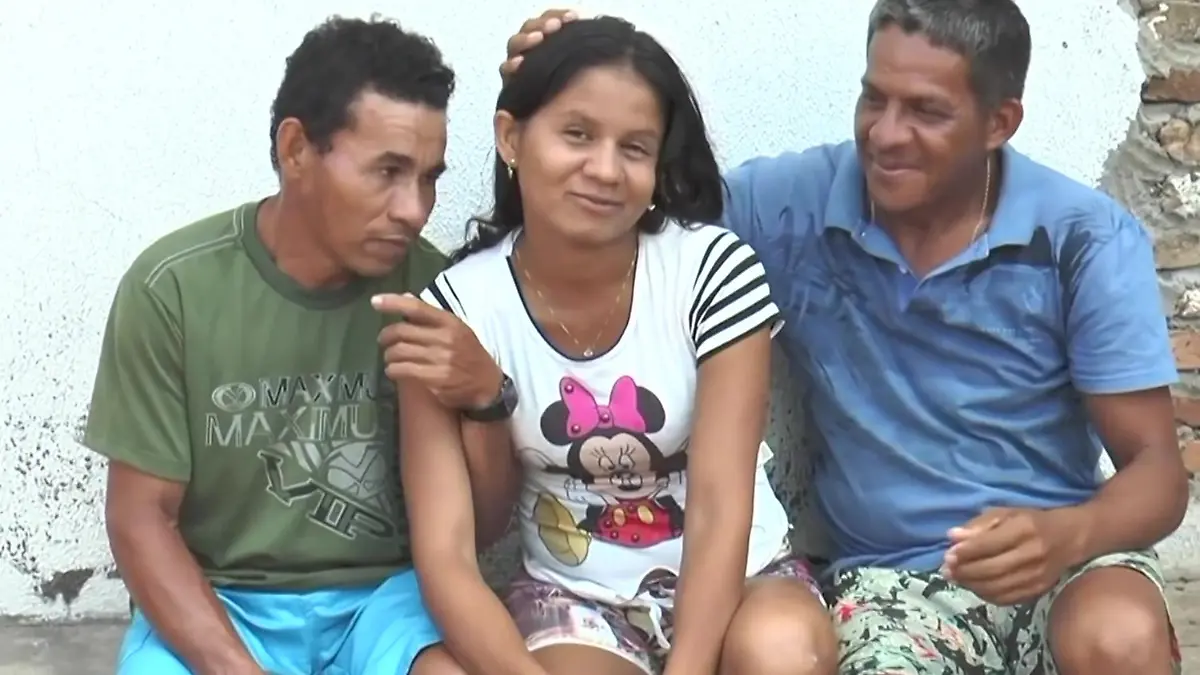 Story from Jam Press (Wife Moves Lover In)
Pictured: Left to Right: Reginaldo, Miranda and Andreas.
Cheating wife ‘tired’ of secret romps moves lover into home she shares with HUSBAND
A cheating wife who complained she was "tired" of hiding secret romps with her lover from her husband is now enjoying life as a throuple after coming clean.
Miranda, from, Piaui, Brazil, has now found herself in a polyamorous relationship with husband Andreas and boyfriend Reginaldo.
She started the extramarital affair two years ago but soon became "tired" of her double life and confessed.
After admitting to being in love with both men, Miranda proposed they all live together under one roof and begin life as a three-piece.
Both men accepted her conditions and Reginaldo moved in, with the throuple evenly sharing the housework.
Andrea said: "People may find this strange, but if you love two people and cannot choose one, what would be the solution.
"This way is better. Otherwise we would be living deceiving each other.
"Now we both live the same life."
ENDS