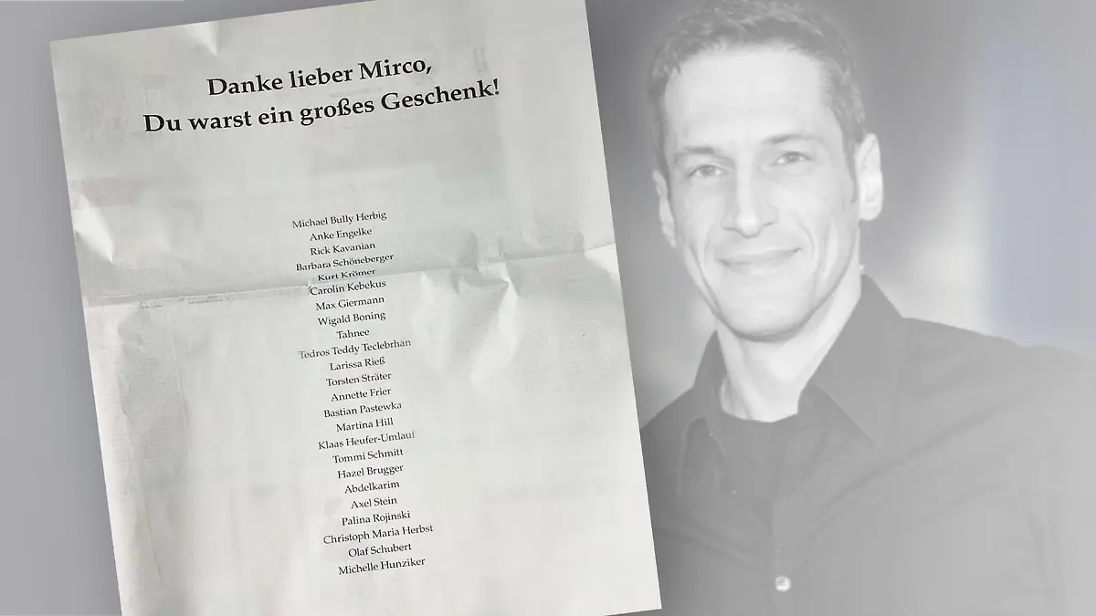 In der "SZ" nehmen die LOL-Kollegen Abschied von Mirco.