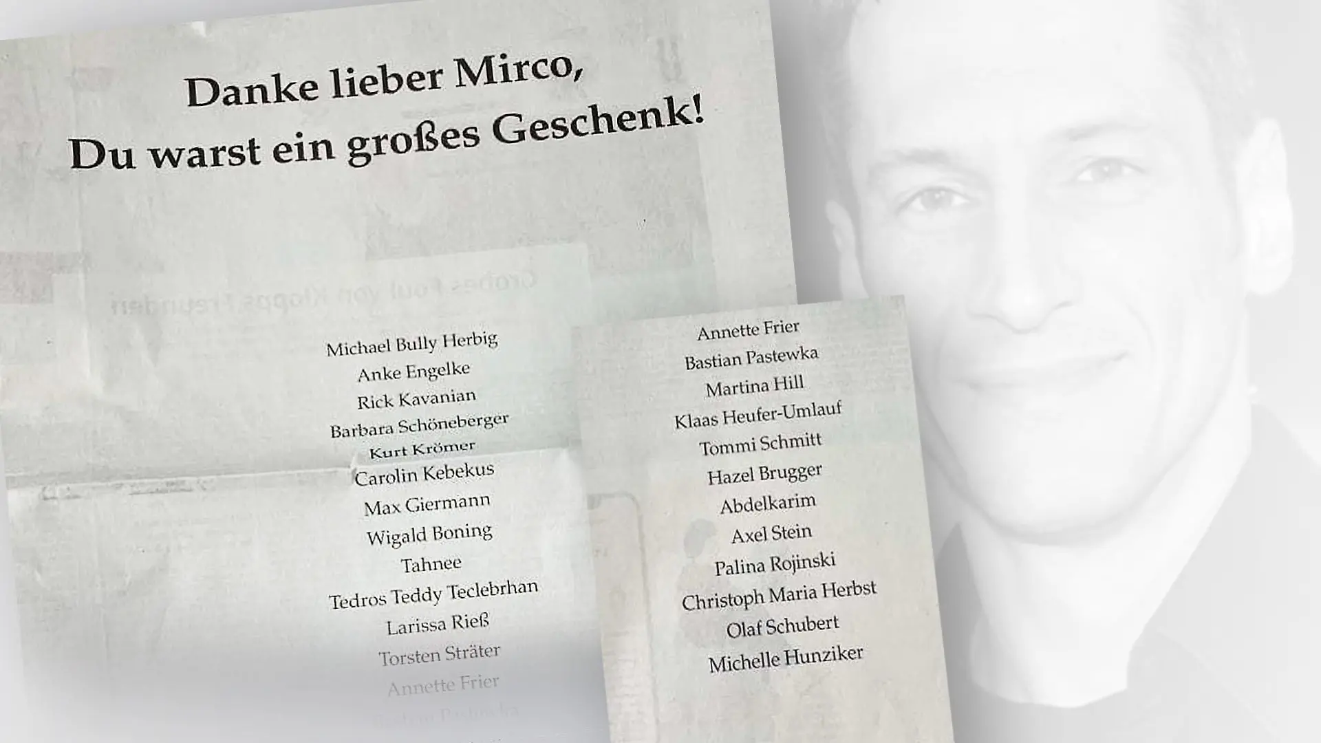 Rührende Zeilen in der "SZ"
