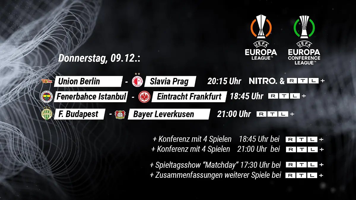 Der sechste Spieltag am 9. Dezember im Überblick