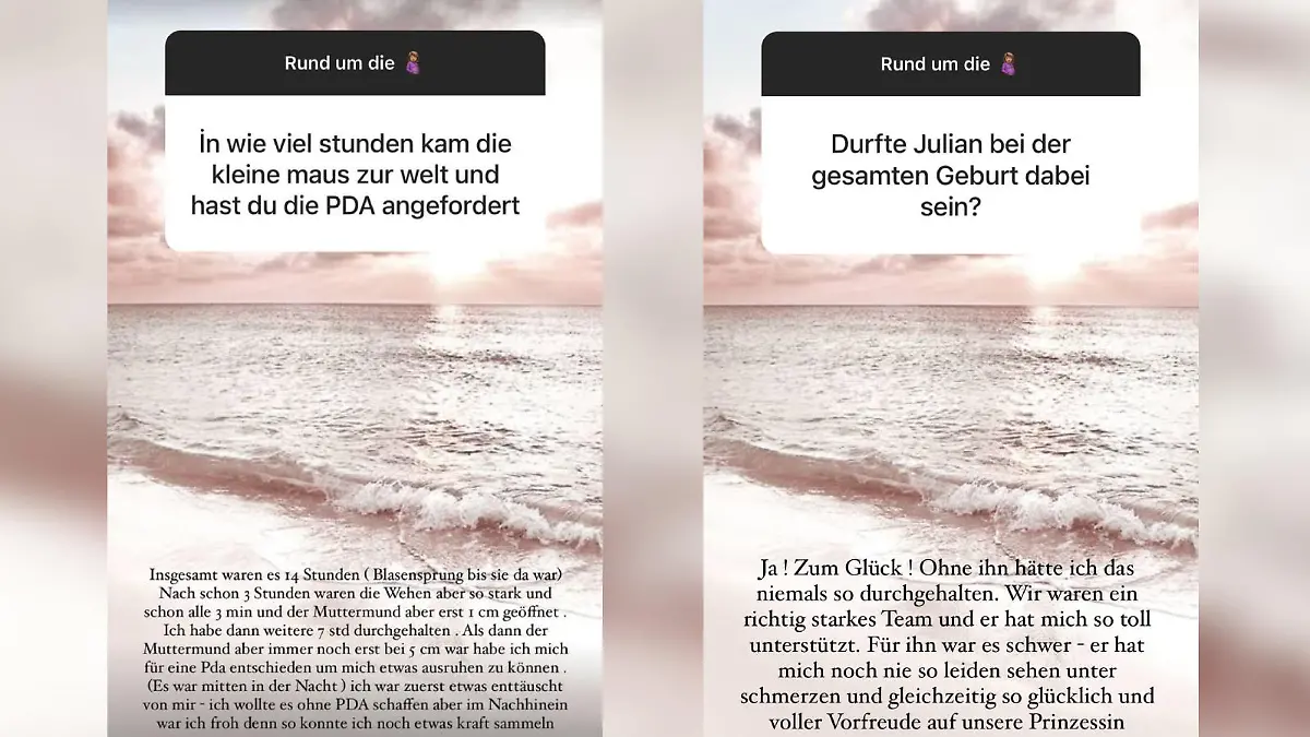 Sarah Engels in ihrer Fragerunde zur Geburt von Tochter Solea