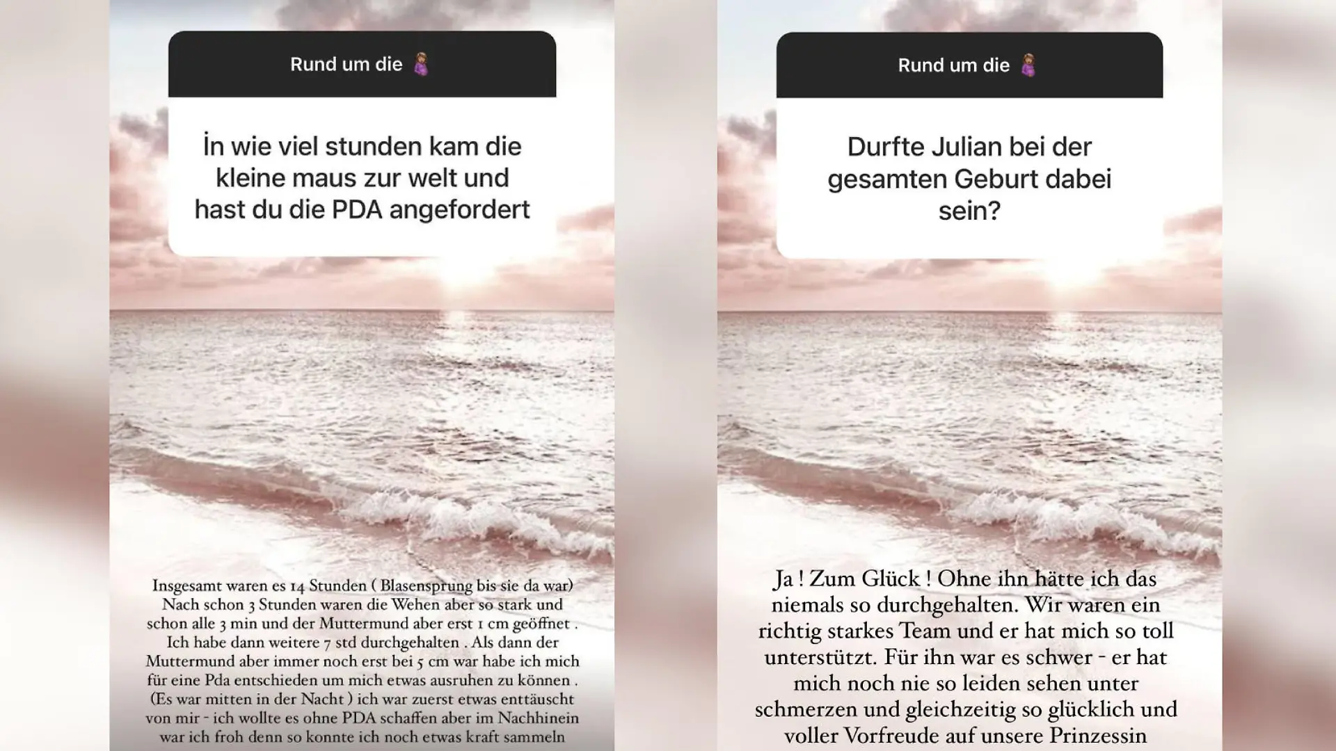 Sarah Engels in ihrer Fragerunde zur Geburt von Tochter Solea