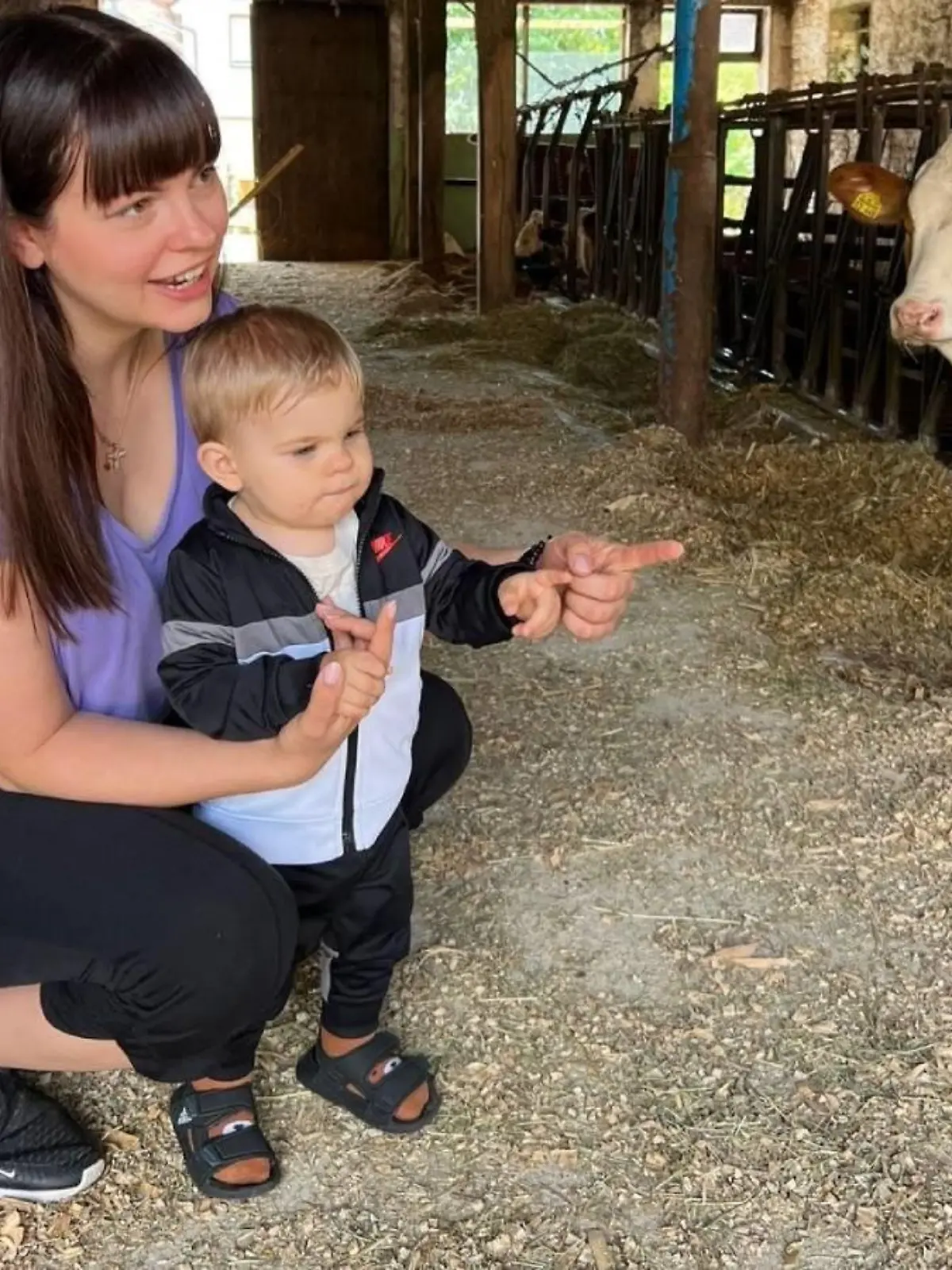 Karolina Deiß (28) mit Sohn Leon.