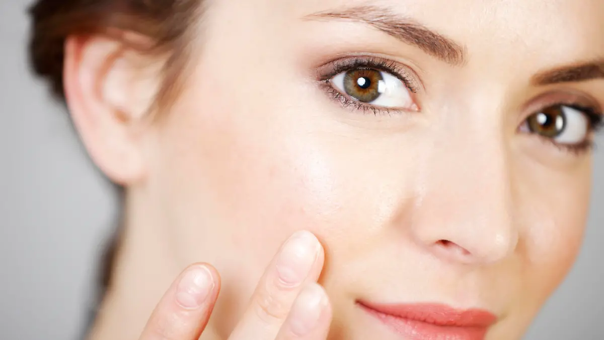 Attractive young woman in a beauty style pose.