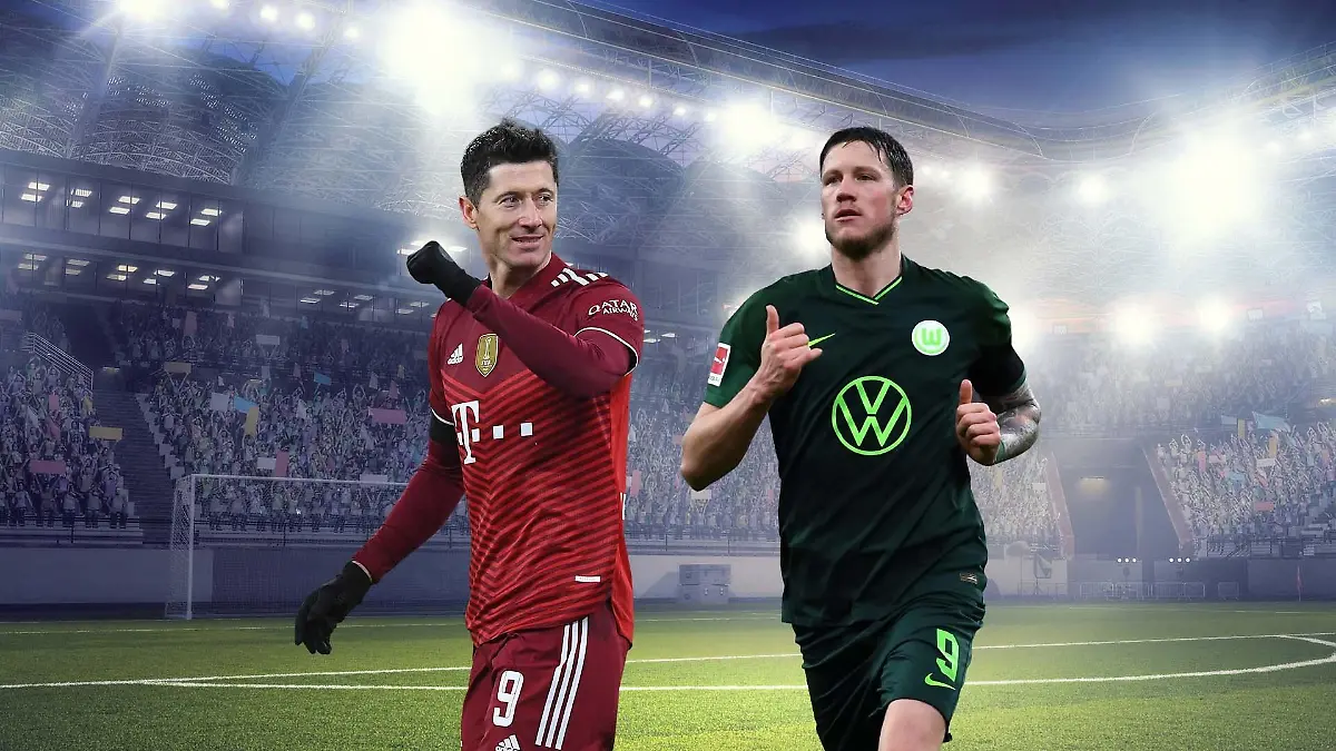 Der FC Bayern und der VfL Wolfsburg sind heute gefordert.