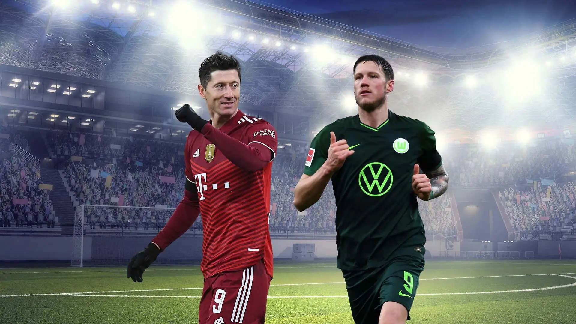 Der FC Bayern und der VfL Wolfsburg sind heute gefordert.