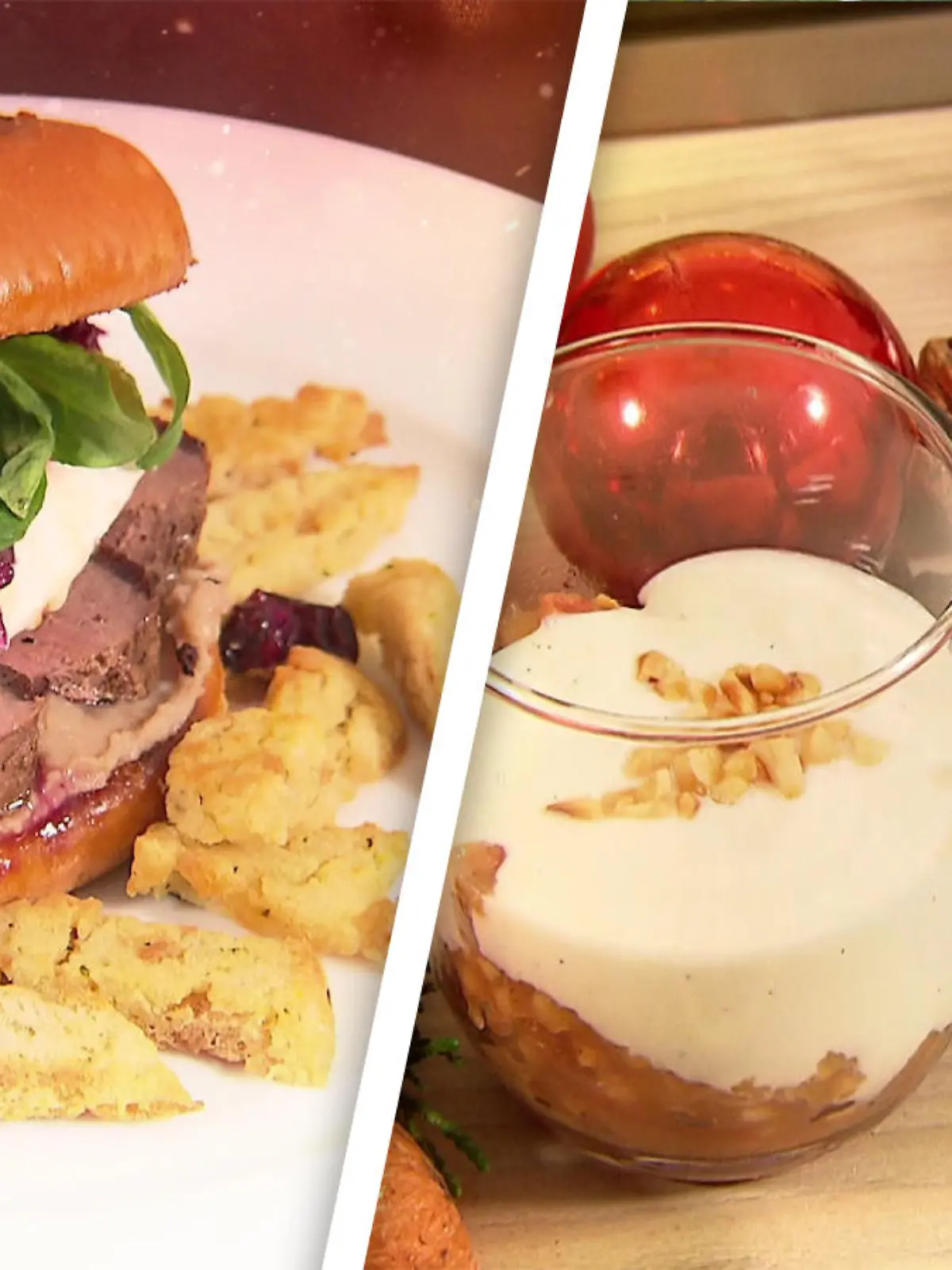 Knödel-Fries, Christmas Burger mit Ente und Bratapfel-Tiramisu