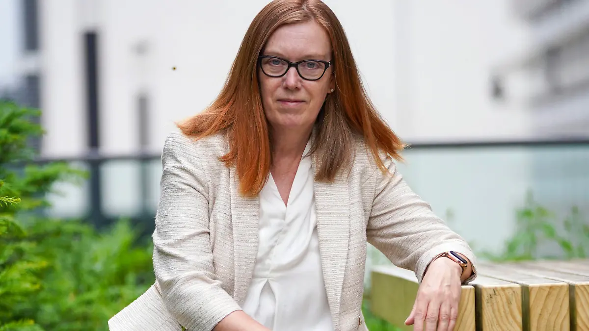 FILE - Professor Dame Sarah Gilbert on June 11, 2021. In excerpts released ahead of a speech Monday Dec. 6, 2021, Prof. Sarah Gilbert, one of the scientists behind the Oxford-AstraZeneca COVID-19 vaccine, is warning that the next pandemic may more contagious and more lethal unless more money is devoted to research and preparations to fight emerging viral threats. (Steve Parsons/PA via AP, file)