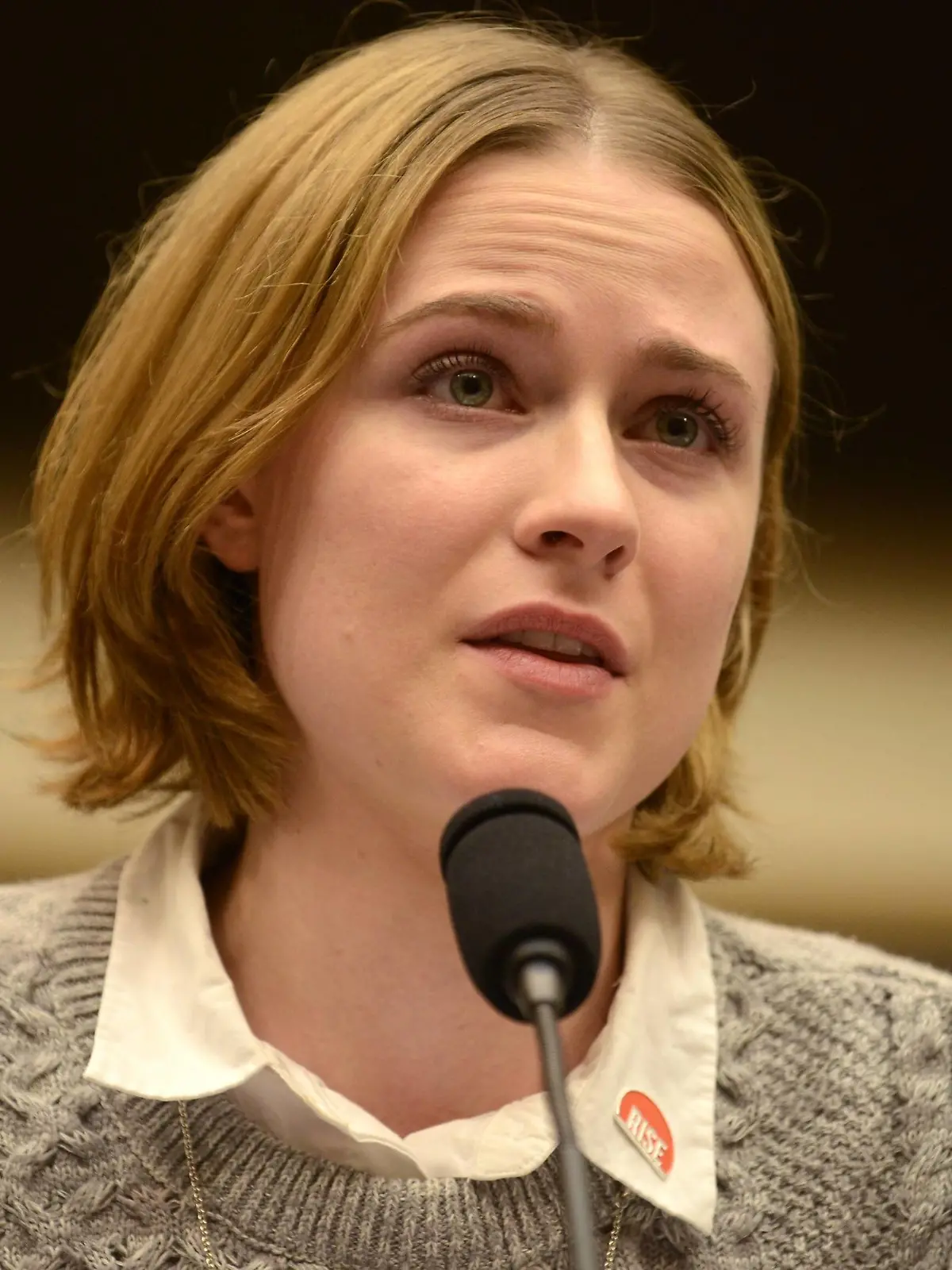 Evan Rachel Wood bei Anhörung zu sexuellen Übergriffen Actress, rape survivor and advocate Evan Rachel Wood makes remarks as she testifies before the House Subcommittee on Crime, Terrorism, Homeland Security and Investigations hearing, February 27, 2018, on Capitol Hill, in Washington, DC. Wood appeared before the panel to support the Survivors Bill of Rights Act of 2016 for sexual assault victims. PUBLICATIONxINxGERxSUIxAUTxHUNxONLY WAP20180227507 MIKExTHEILER  