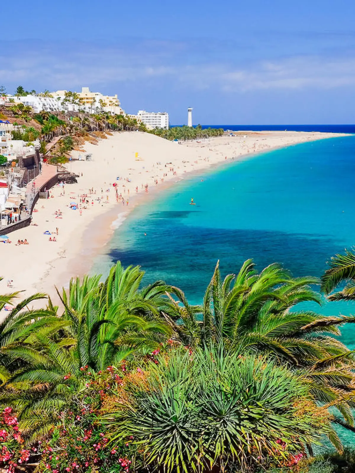 Beach Playa de Morro Jable auf Fuerteventura, Spanien