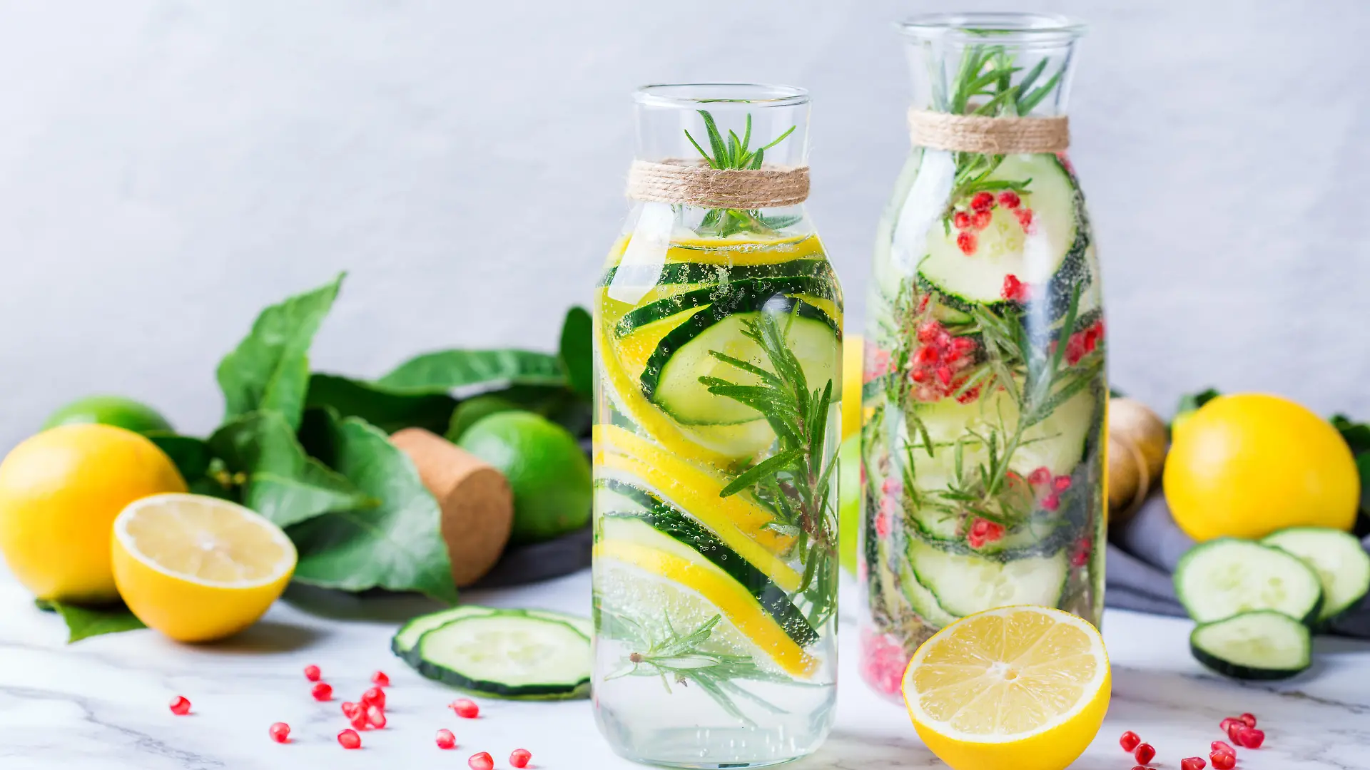 Wasser mit frischen Zitronen und Limetten ist vor allem im Sommer sehr erfrischend. Doch von künstlichen Zusätzen sollten wir die Finger lassen.