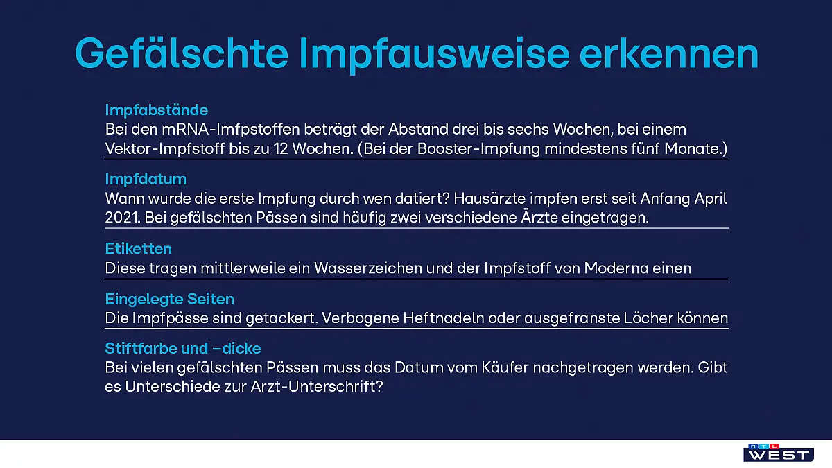 Gefälschte Impfausweise erkennen