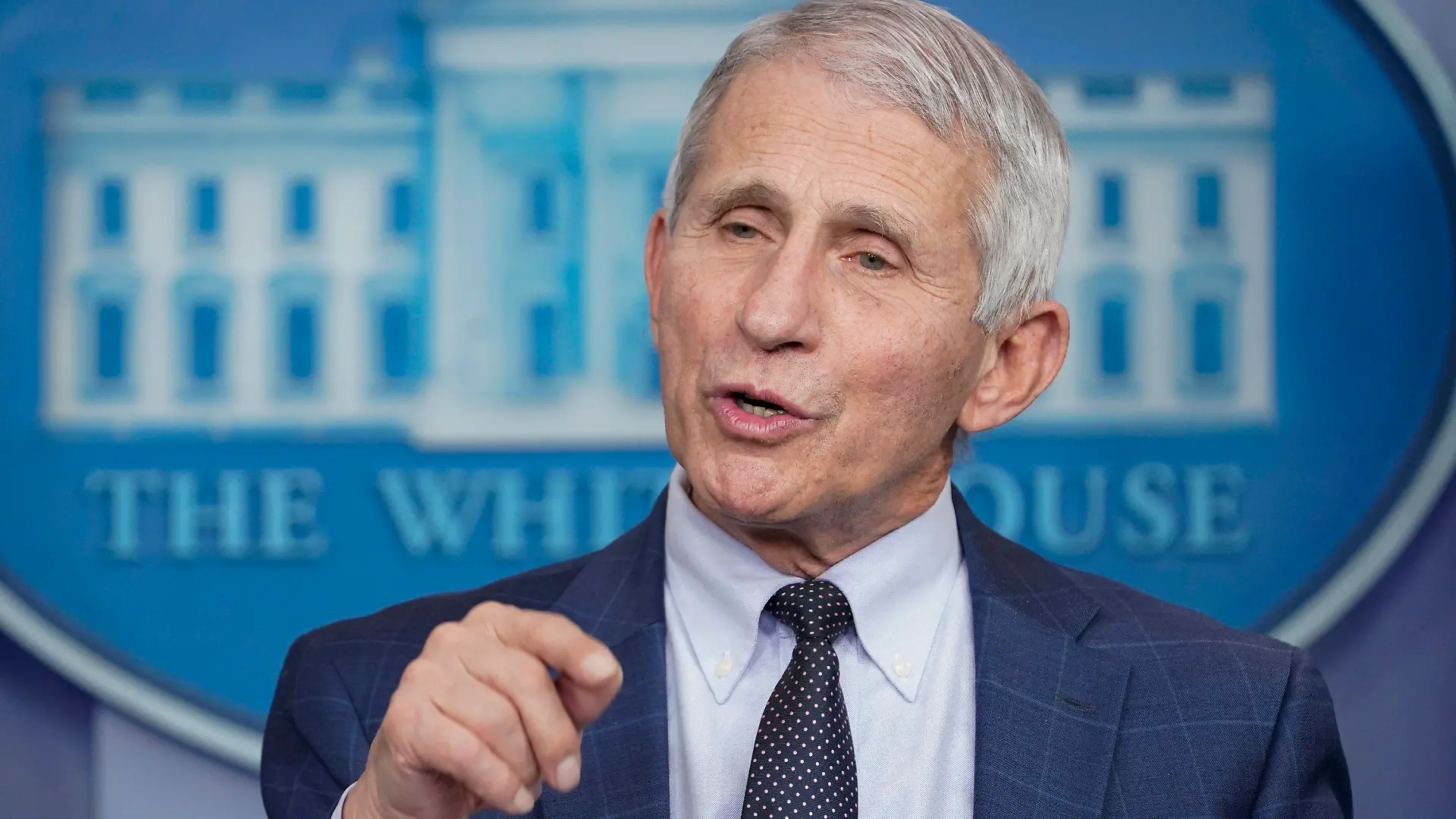FILE - Dr. Anthony Fauci, director of the National Institute of Allergy and Infectious Diseases, speaks during the daily briefing at the White House in Washington, Wednesday, Dec. 1, 2021. U.S. health officials said Sunday, Dec. 5 that while the omicron variant of the coronavirus is rapidly spreading throughout the country, early indications suggest it may be less dangerous than delta, which continues to drive a surge of hospitalizations. President Joe Biden's chief medial adviser, Dr. Anthony Fauci, told CNN's “State of the Union” that scientists need more information before drawing conclusion's about omicron's severity. (AP Photo/Susan Walsh, File)