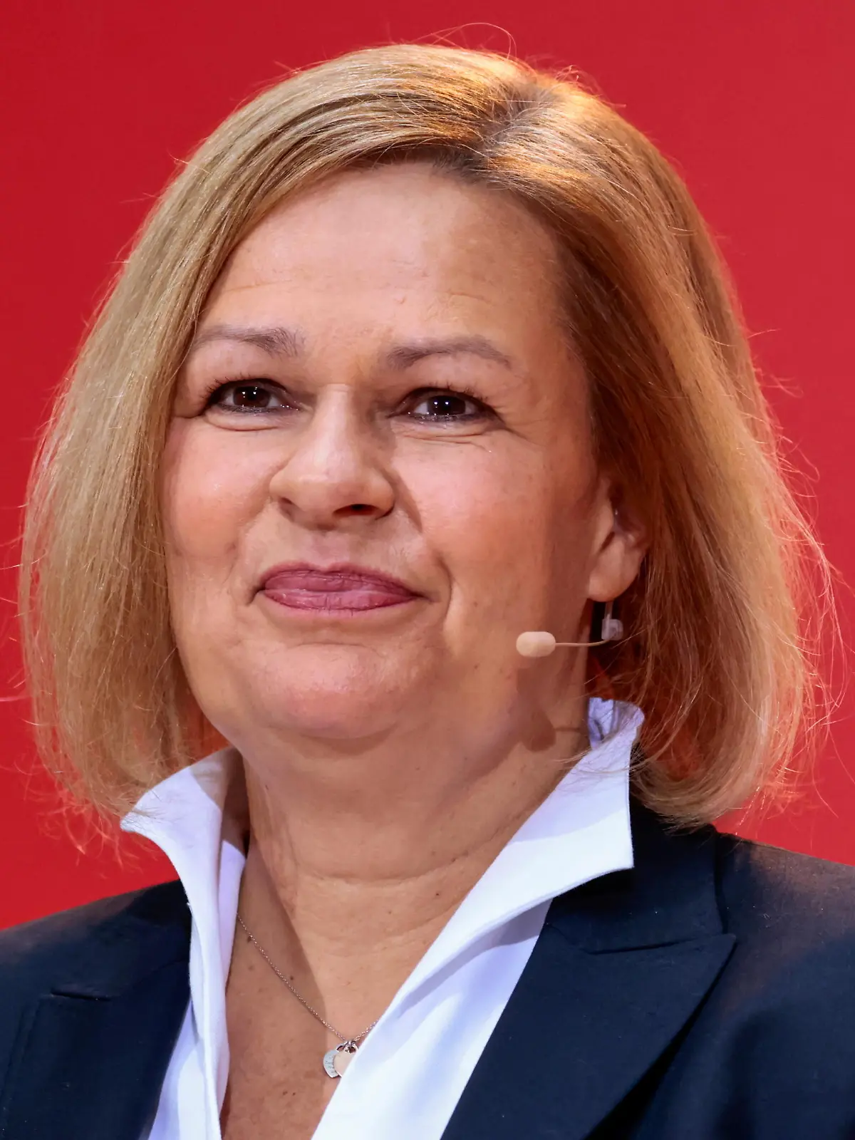 Designated Interior Minister Nancy Faeser attends a presentation of the Social Democratic Party (SPD) at the party headquarters in Berlin, Germany, December 6, 2021. REUTERS/Hannibal Hanschke