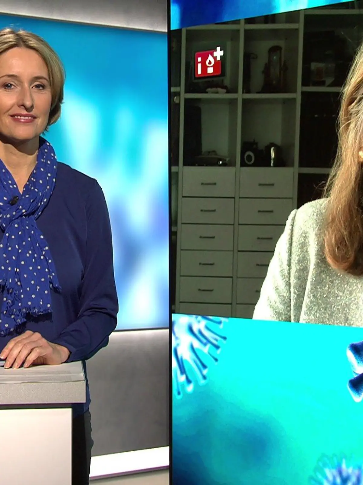 Doro Steitz spricht mit Prof. Rübsamen-Schaeff