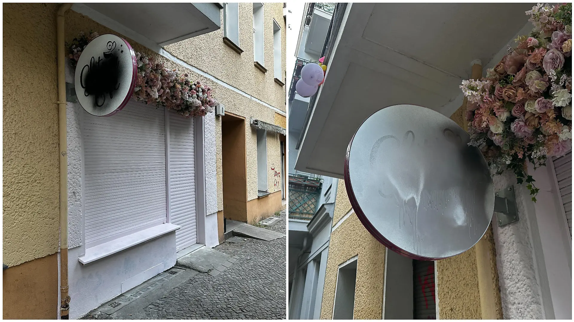 Vandalismus an Anne Wünsches Café