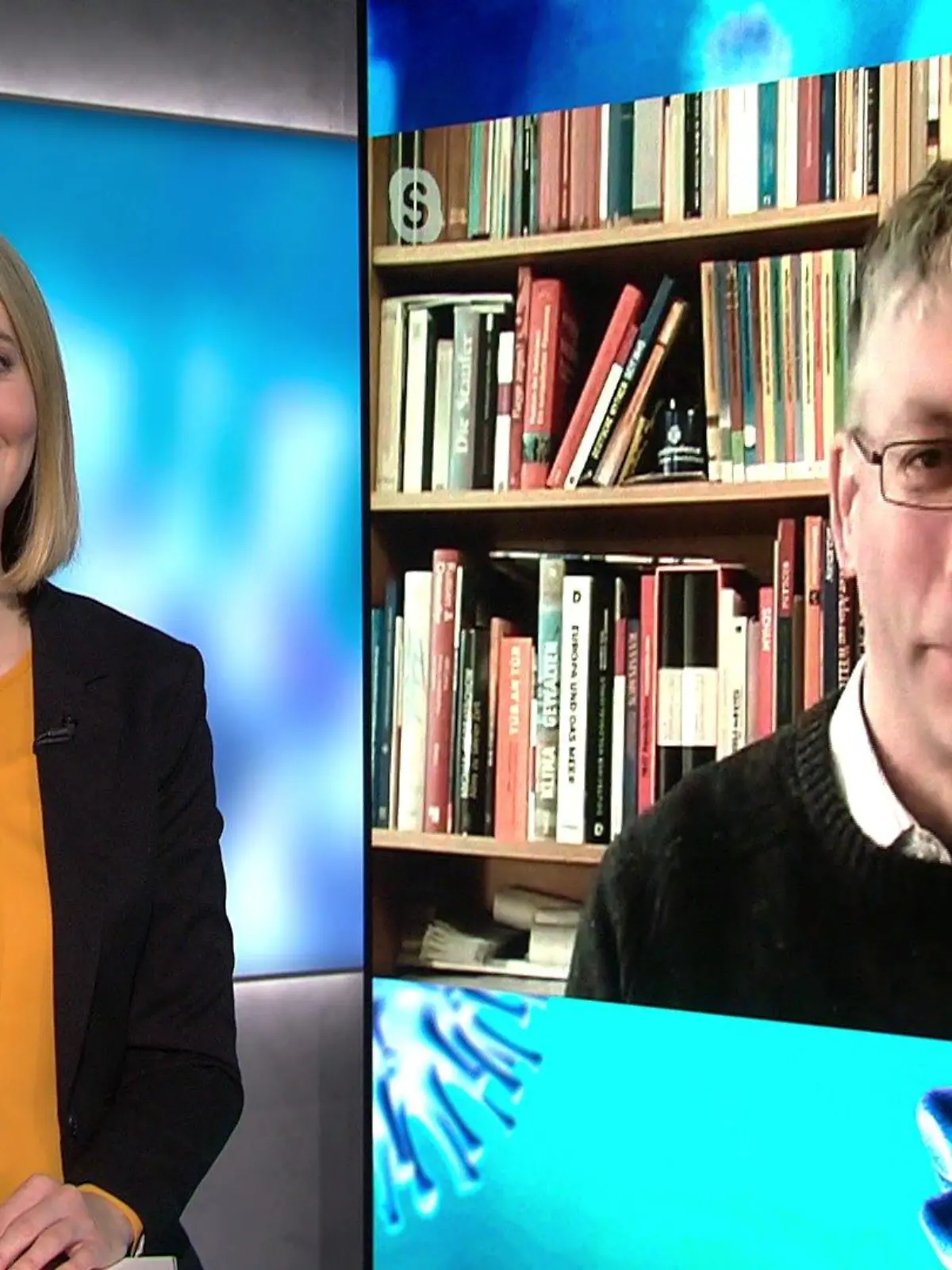 Nele Balgo spricht mit Prof. Timo Ulrichs