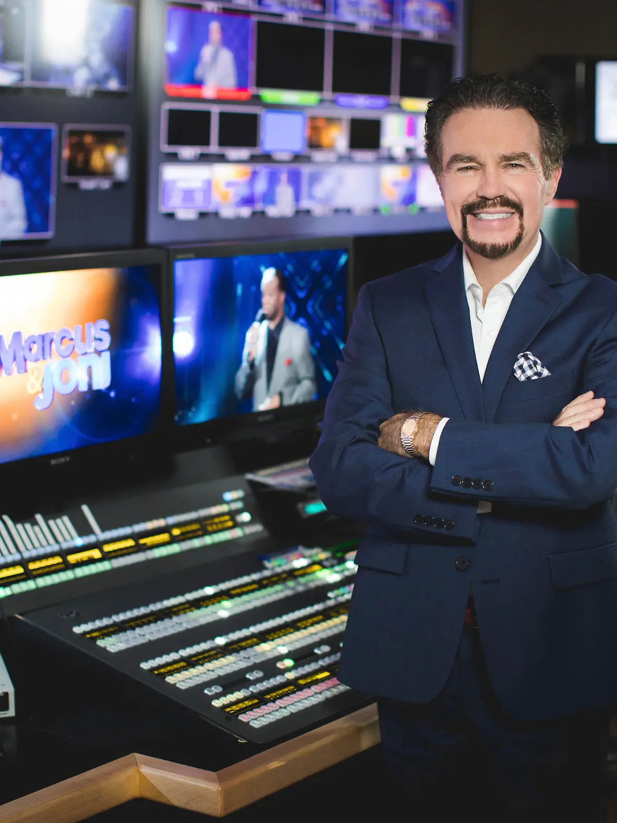 In this image provided by Daystar, Daystar CEO Marcus Lamb poses. Lamb, the CEO and founder of the conservative Christian Daystar Television Network who was outspoken against COVID-19 vaccines, has died at age 64 after contracting the virus. Daystar confirmed his death Tuesday, Nov. 30, 2021. (Daystar via AP)