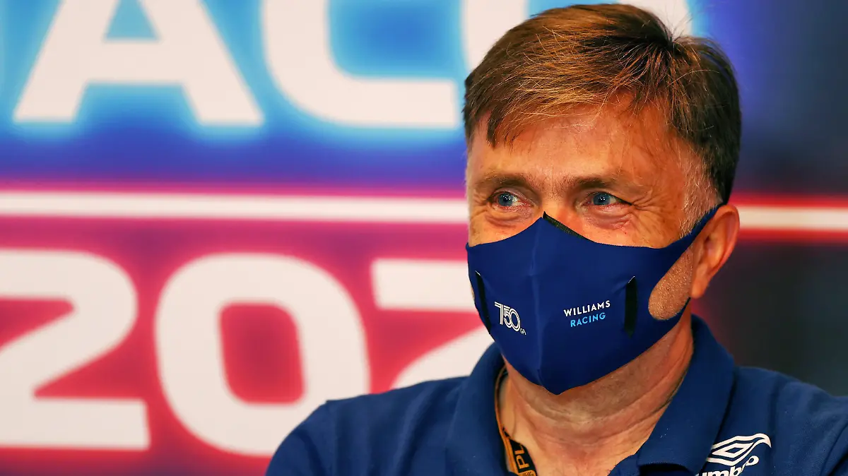 MONTE-CARLO, MONACO - MAY 20: Jost Capito, CEO of Williams talks in a Team Principals Press Conference during practice ahead of the F1 Grand Prix of Monaco at Circuit de Monaco on May 20, 2021 in Monte-Carlo, Monaco. (Photo by XPB - Pool/Getty Images)