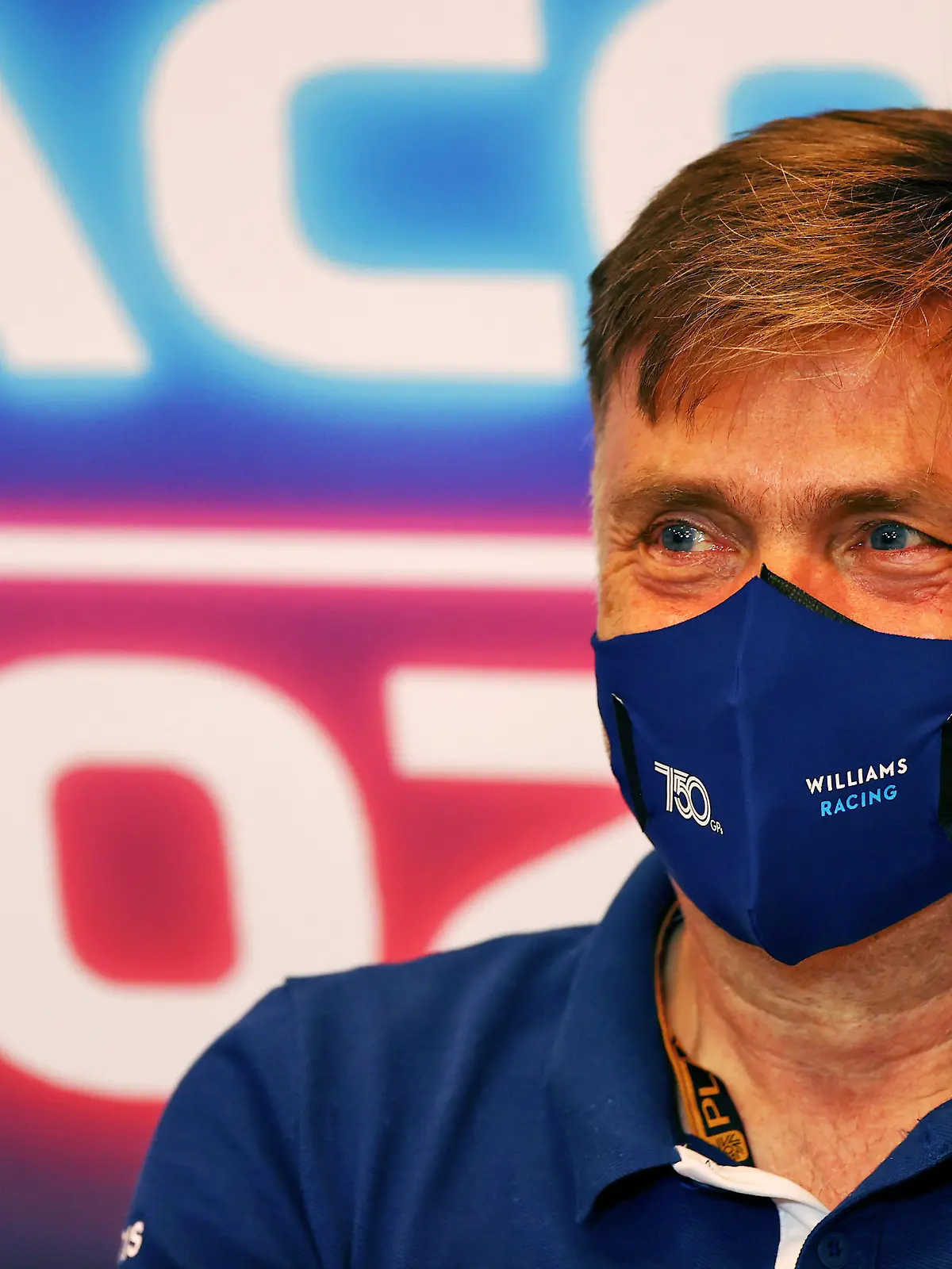 MONTE-CARLO, MONACO - MAY 20: Jost Capito, CEO of Williams talks in a Team Principals Press Conference during practice ahead of the F1 Grand Prix of Monaco at Circuit de Monaco on May 20, 2021 in Monte-Carlo, Monaco. (Photo by XPB - Pool/Getty Images)