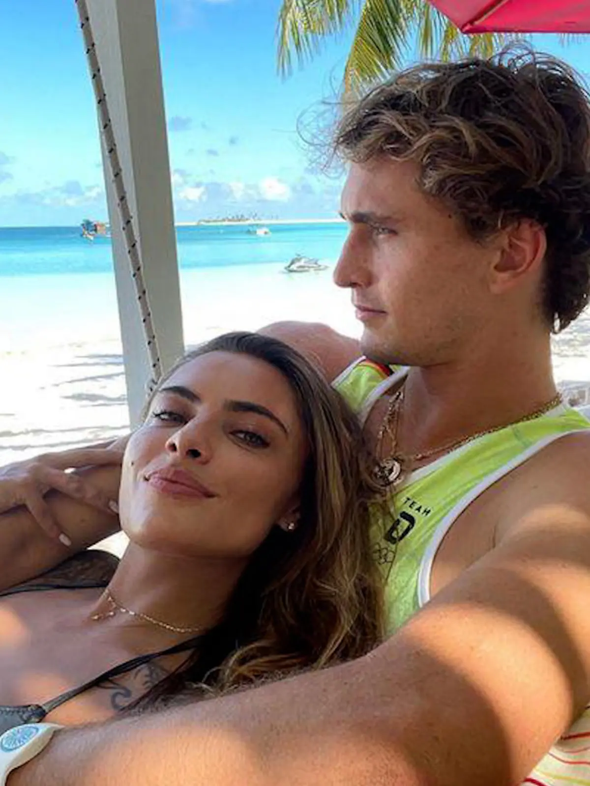 Urlaubsgrüße von Thomalla und Zverev.